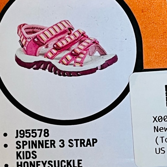 Merrell Girls Spinner 3 Strap Sandal - Picture 15 of 16